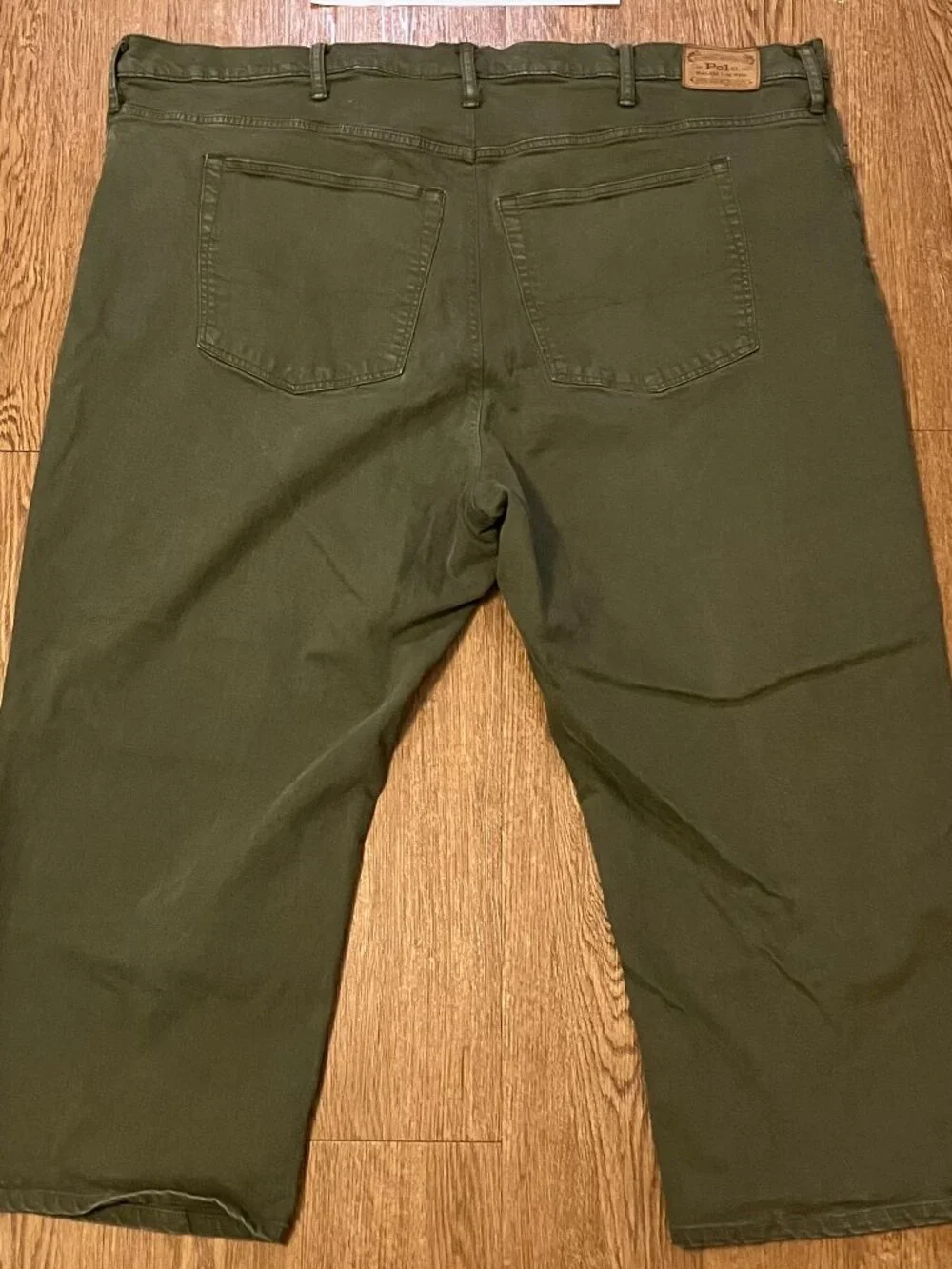 Polo Ralph Lauren Hampton Jeans Mens 54x30 (52x26) Green Relaxed Straight